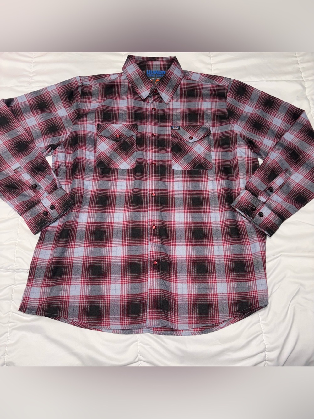Dixxon J&P 40th Anniversary Flannel size XL Plaid Red Gray
